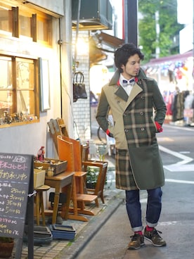 「NIRAME.CO（ニラメッコ）のアイテム（ジャケット/アウター）」を使った、NIRAME.COさん（メンズ・176cm）の冬コーディネート