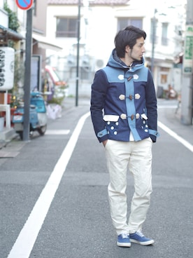 「NIRAME.CO（ニラメッコ）のアイテム（ジャケット/アウター）」を使った、NIRAME.COさん（メンズ・176cm）の冬コーディネート