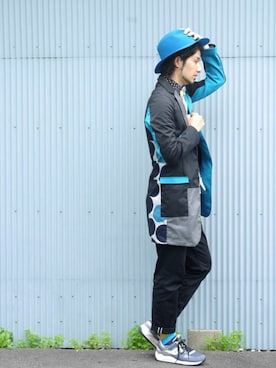 「NIRAME.CO（ニラメッコ）のアイテム（ジャケット/アウター）」を使った、NIRAME.COさん（メンズ・176cm）の春コーディネート