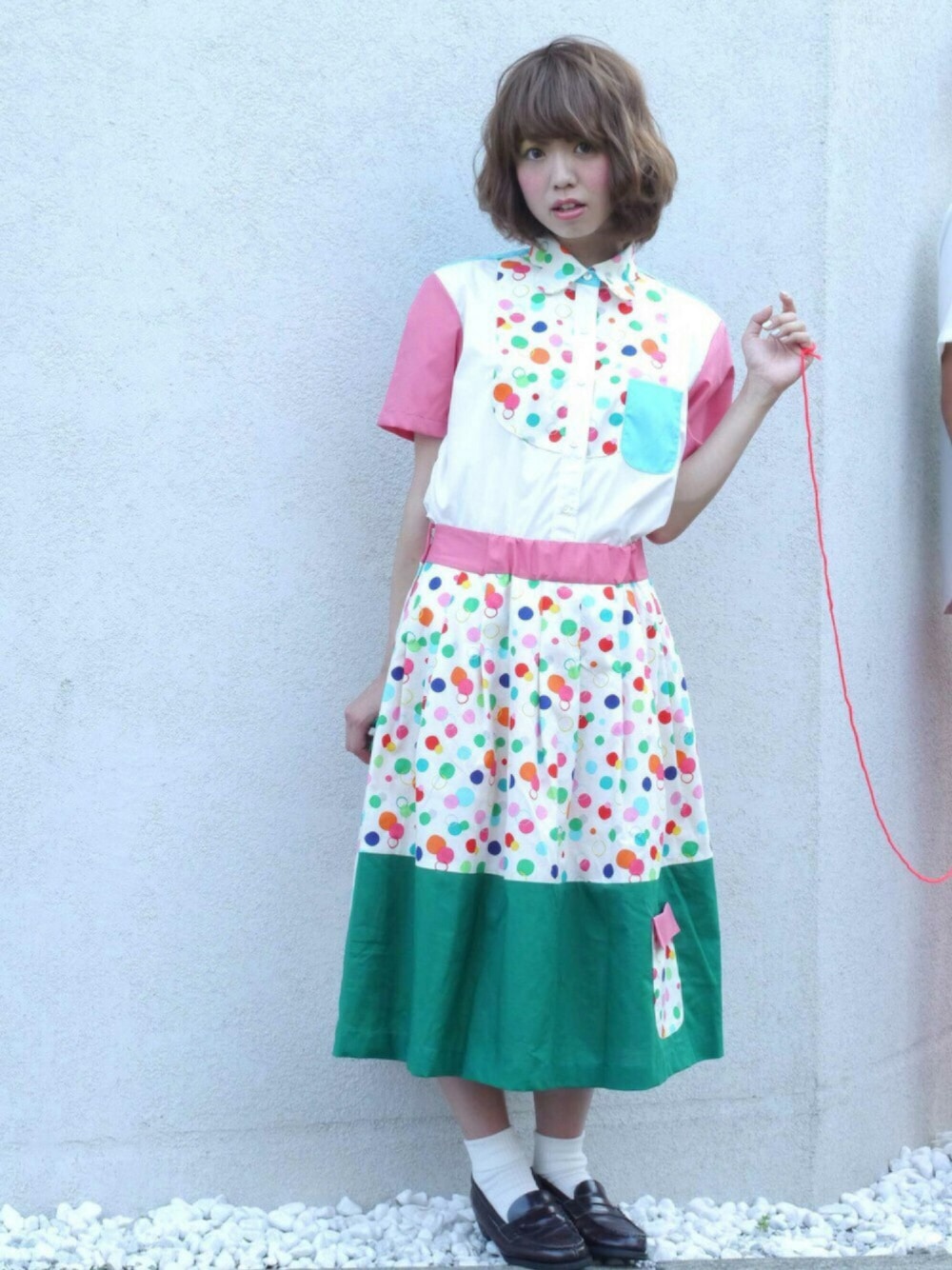 その他のシャツ/ブラウス、その他のスカートを着用したレディースの夏コーディネートの1枚目の写真