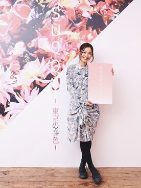 「Y.M.WALTS（ワイエムウォルツ）のアイテム」を使った、阿久津ゆりえさん（レディース・167cm）の冬コーディネート