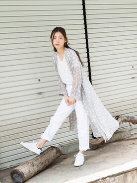 阿久津ゆりえさん（レディース・167cm）の春コーディネート