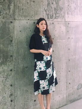 「Y.M.WALTS（ワイエムウォルツ）のアイテム」を使った、阿久津ゆりえさん（レディース・167cm）の春コーディネート