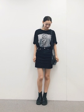 「rag & bone（ラグアンドボーン）のアイテム（スカート）」を使った、阿久津ゆりえさん（レディース・167cm）の夏コーディネート