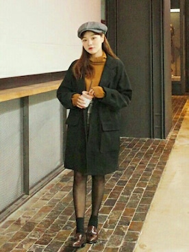 「オルチャンファッション」｜「アイテム（その他アウター）」を使った、luvluvme.jpさん（レディース・166cm）の秋コーディネート