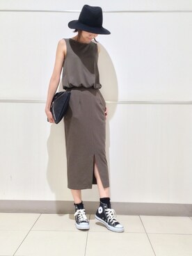 鐘ヶ江真由子さん(レディース・159cm)の夏コーディネート