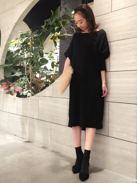 鐘ヶ江真由子さん(レディース・159cm)の秋コーディネート
