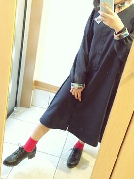 「haco!（ハコ）のアイテム（シャツワンピース）」を使った、sankakuさん（レディース・150cm）の春コーディネート