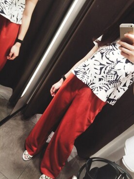 「EMODA（エモダ）のアイテム（トートバッグ）」を使った、あじゅさん（レディース・161cm）の夏コーディネート