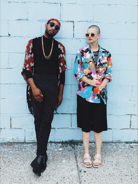 「STYLE」｜「アイテム（その他アウター）」を使った、Amir Sali Berryさん（メンズ・178cm）の夏コーディネート