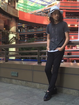 「MIND BLOW（マインドブロウ）のアイテム」を使った、shunsuke.Hさん（メンズ・182cm）の夏コーディネート