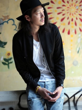 「ラトルトラップ」｜「アイテム（MA-1）」を使った、shunsuke.Hさん（メンズ・182cm）の夏コーディネート