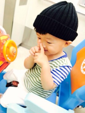 「babyGAP（babyGAP）のアイテム（Tシャツ/カットソー、その他）」を使った、Utaさん（キッズ・90cm）の夏コーディネート