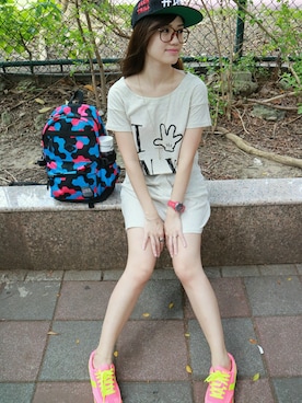 大鮪魚遇上凱蒂貓さんのコーディネート