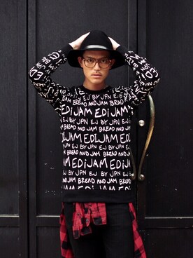 「H&M（エイチ・アンド・エム）のアイテム（帽子）」を使った、T.JUAN.YASUSHIさん（メンズ・181cm）の秋コーディネート