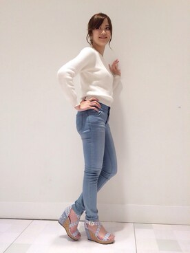 「ESPERANZA（エスペランサ）のアイテム（トップス）」を使った、ESPERANZAさん（レディース・163cm）の春コーディネート