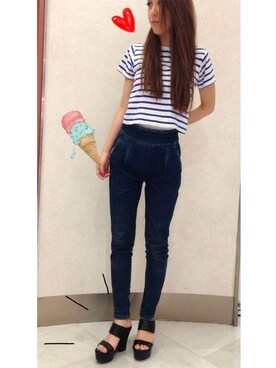 「ESPERANZA（エスペランサ）のアイテム（トップス）」を使った、ESPERANZAさん（レディース・159cm）の春コーディネート