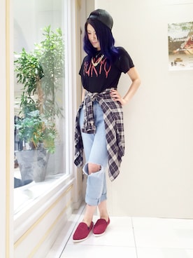 「ESPERANZA（エスペランサ）のアイテム（その他シューズ）」を使った、ESPERANZAさん（レディース・164cm）の秋コーディネート
