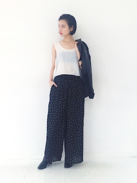 「Settimissimo（セッティミッシモ）のアイテム」を使った、ARISAさん（レディース・157cm）の夏コーディネート