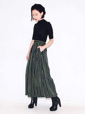 「Settimissimo（セッティミッシモ）のアイテム」を使った、ARISAさん（レディース・157cm）の秋コーディネート