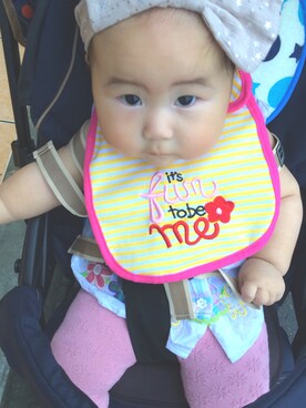 「Carter's（カーターズ）のアイテム（その他）」を使った、ほのか♡さん（キッズ・70cm）の夏コーディネート