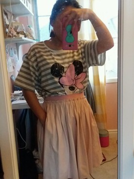 「stripes」｜「アイテム（アクセサリー）」を使った、Lydia 🌼 靖琳さん（レディース・153cm）の秋コーディネート
