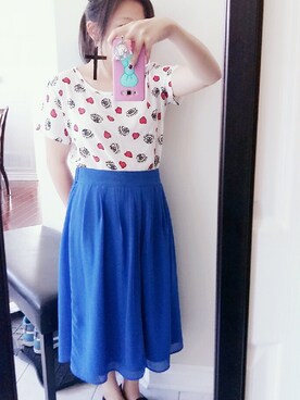 「school」｜「アイテム（アクセサリー）」を使った、Lydia 🌼 靖琳さん（レディース・153cm）の秋コーディネート