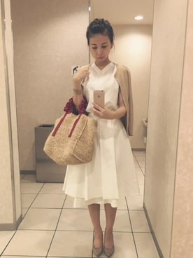 「THE IRON（アイロン）のアイテム」を使った、Maki さん（レディース・160cm）の夏コーディネート