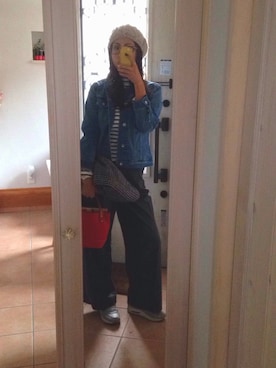 「HERITAGE LEATHER（ヘリテージレザー）のアイテム」を使った、ayumiさん（レディース・165cm）の秋コーディネート