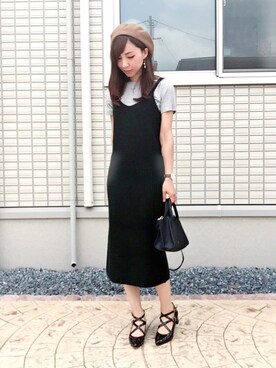 「JELLY BEANS」｜「アイテム（帽子）」を使った、MIKUさん（レディース・158cm）の秋コーディネート