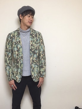 「basque beret（バスクベレー）のアイテム」を使った、悠さん（メンズ・170cm）の冬コーディネート