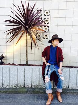 「アイテム（その他アウター）」を使った、_&Co.さん（メンズ・176cm・20代）の冬コーディネート