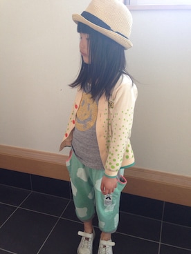 「POLO RALPH LAUREN（ポロ ラルフ ローレン）のスニーカー（スニーカー、ホワイト系）」を使った、めぐみさん（レディース・151cm）の春コーディネート