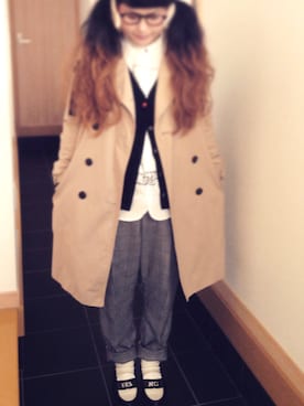 「FRAPBOIS」｜「アイテム（トレンチコート）」を使った、めぐみさん（レディース・151cm）の春コーディネート