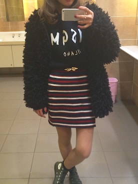 「mcmc」｜Y U K Aさん（レディース・155cm）の冬コーディネート