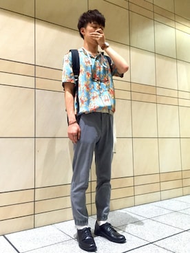 「アイテム（レインシューズ）」を使った、たかさん（メンズ・173cm・10代）の夏コーディネート