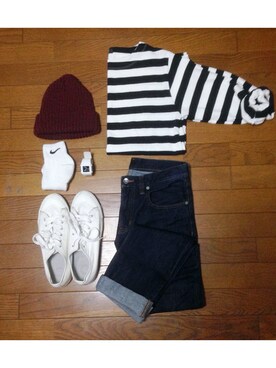 せんたーわけおさん（メンズ・176cm）の春コーディネート