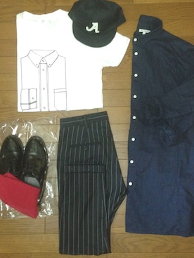 せんたーわけおさん（メンズ・176cm）の春コーディネート