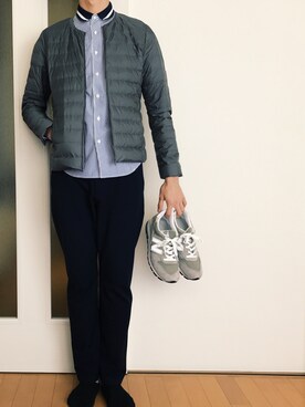 「レディース」｜「アイテム（その他アウター）」を使った、せんたーわけおさん（メンズ・176cm）の秋コーディネート