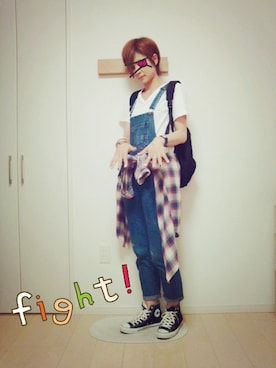 「ジャパンブルー」｜「アイテム（その他）」を使った、haconaさん（レディース・169cm）の夏コーディネート