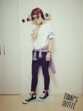 haconaさん（レディース・169cm）の夏コーディネート