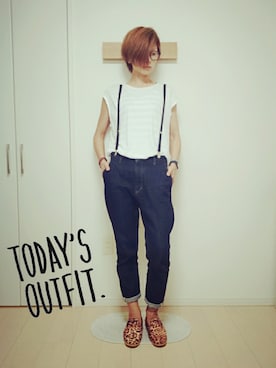 「STUDY（スタディー）のアイテム」を使った、haconaさん（レディース・169cm）の夏コーディネート