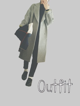 ENFOLD エンフォルド ルーズコクーン オーバーコート N1892 ENFOLD（エンフォルド）の「リバーウールルーズコクーンコート（その他