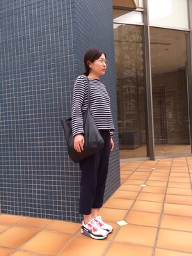 「UNIQLO（ユニクロ）のアイテム（Tシャツ/カットソー、その他）」を使った、tarakichiさん（レディース・160cm）の春コーディネート