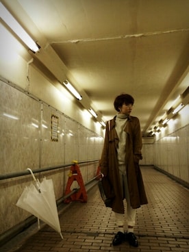 知久友里恵さん（レディース・165cm）の秋コーディネート