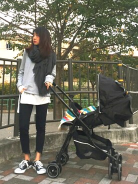 知久友里恵さん(レディース・164cm)の秋コーディネート