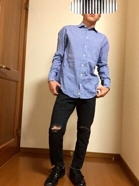 「rag & bone（ラグアンドボーン）のアイテム（トップス）」を使った、りょーたさん（メンズ・162cm）の夏コーディネート