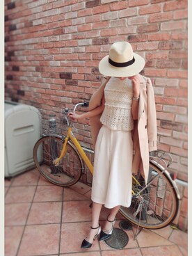 「大人シンプル」｜「アイテム（トレンチコート）」を使った、LeCielさん（レディース・162cm）の春コーディネート