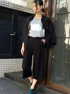 「STYLE DELI（スタイルデリ）のアイテム（タンクトップ）」を使った、STYELEDELIさん（レディース・165cm）の秋コーディネート