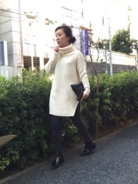 「STYLE DELI（スタイルデリ）のアイテム（チュニック）」を使った、STYELEDELIさん（レディース・165cm）の冬コーディネート